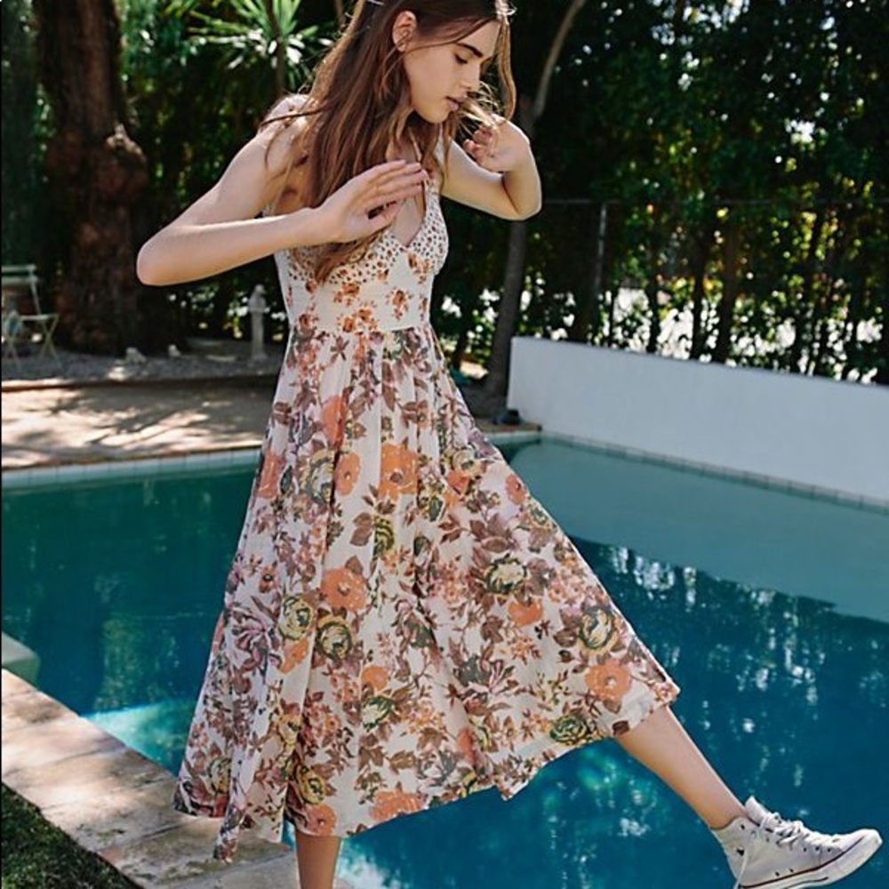 Free People Flower Print Dress